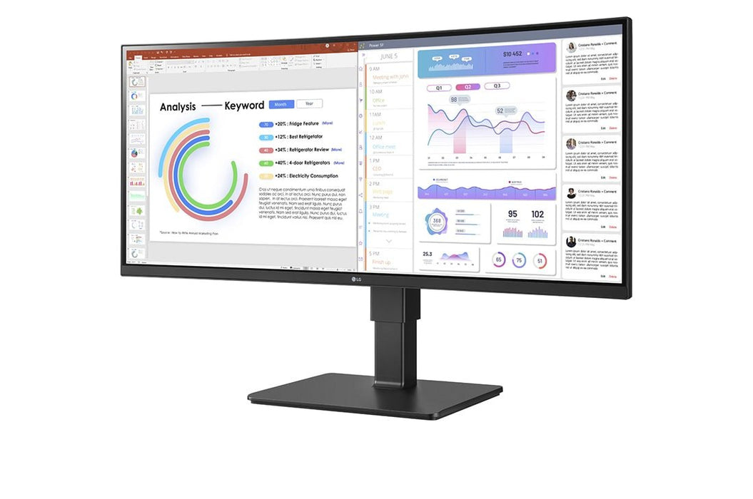 EAN 0195174045374 - LG 34BQ77QC-B pantalla para PC 86,4 cm (34") 3440 x 1440 Pixeles UltraWide Dual Quad HD LCD Negro imagen 4