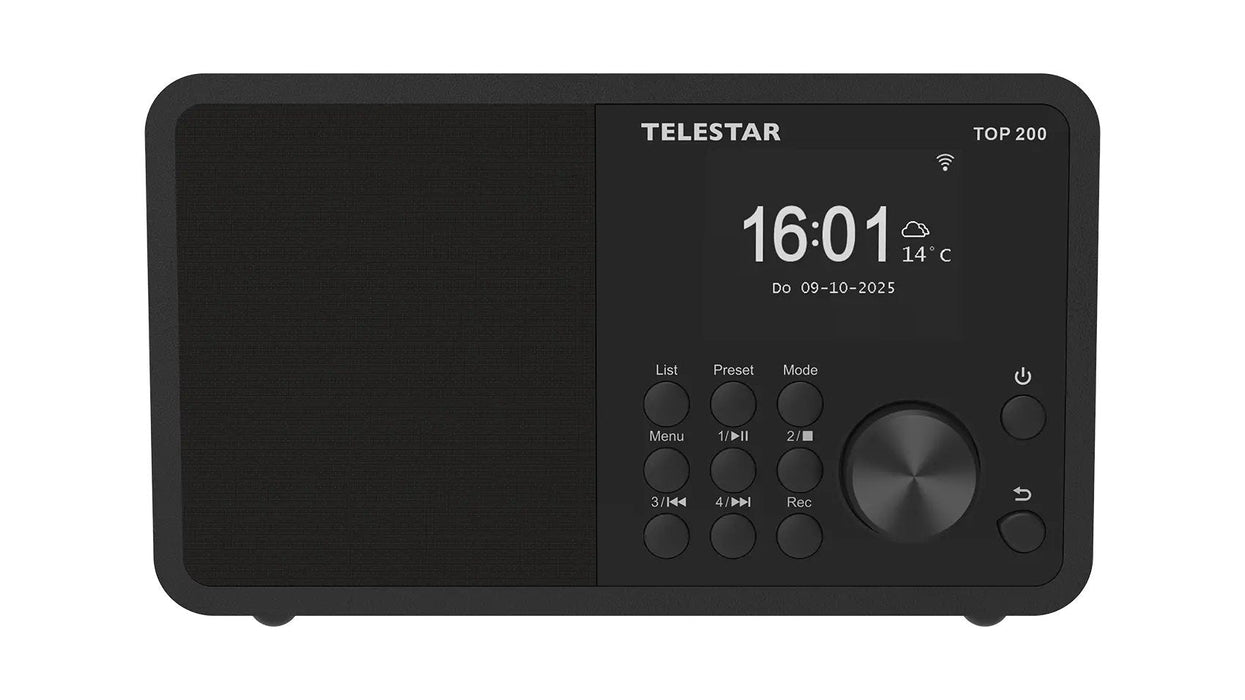 Radio Telestar Top 200 Portátil Analógico Y Digital Negro