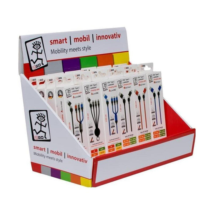 2go Thekendisplay Discokugel 12 Mk. Incl. 3 Adaptador Je Kug.