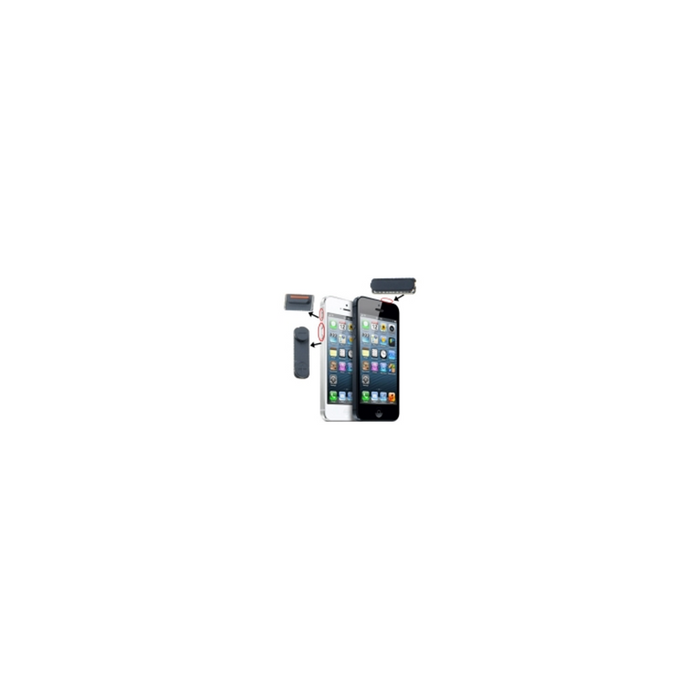 3 In 1 Pulsanti Power Mute Volume Per Iphone 5 Nero