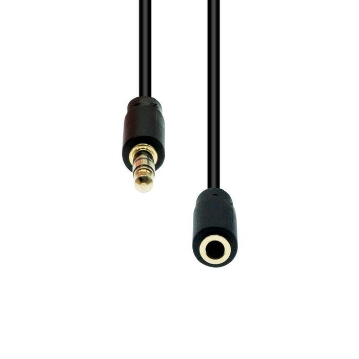 3-Pin Slim Extension Cable  Black 2m