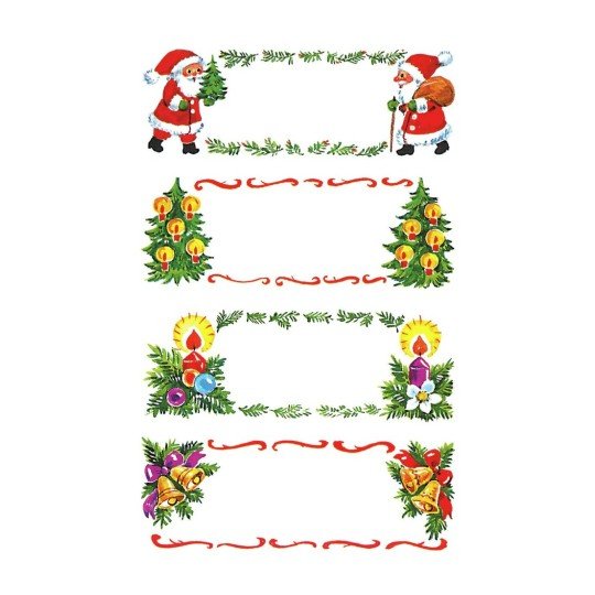 Avery Zweckform Aufkleber Weihnachten, Multicolor