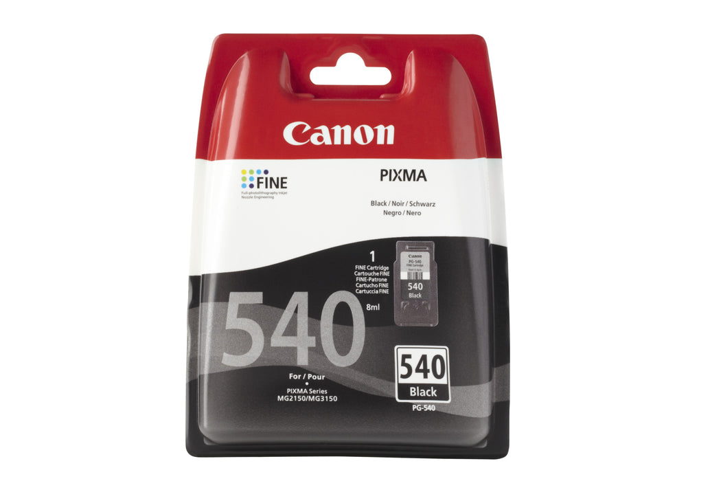 Canon Ink Pg-540 Pg540 Negro Schwarz Blister Mit Alarm (5225b004)