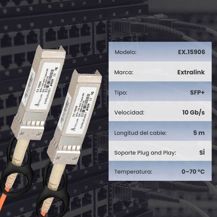 Extralink Sfp+Aoc Cable 10g 5m