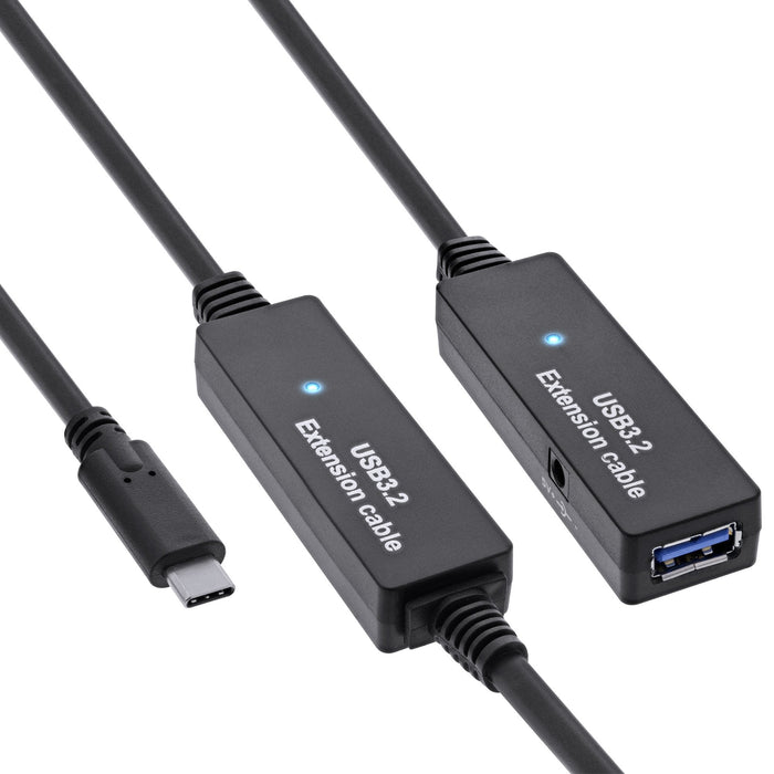 Inline® Usb 3.2 Gen.1 Active Extension, Usb-C Macho A Usb-A Hembra, 10m