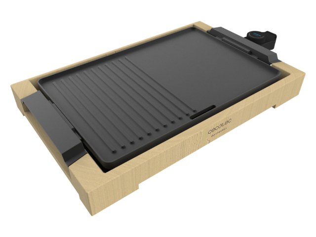 EAN 8435484030588 - Cecotec Tasty&Grill 2000 parrilla de interior 2000 W Bamboo, Negro imagen 3
