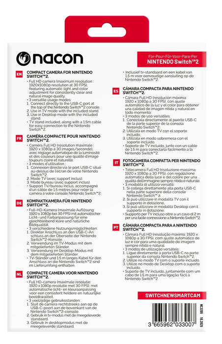 Switch 2 Nacon Webcam 1080pblack