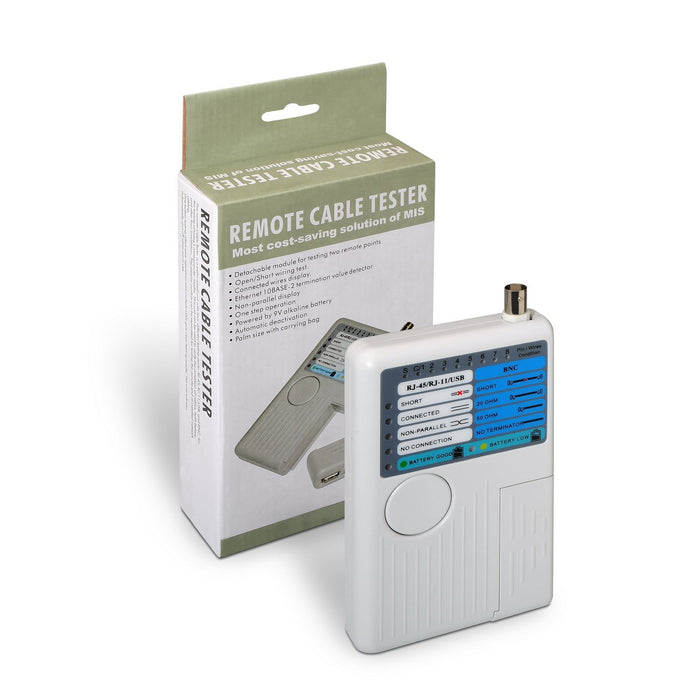 EAN 8436574703122 - AISENS A142-0313 comprobador de cables de red Comprobador de cables UTP/STP Gris imagen 3