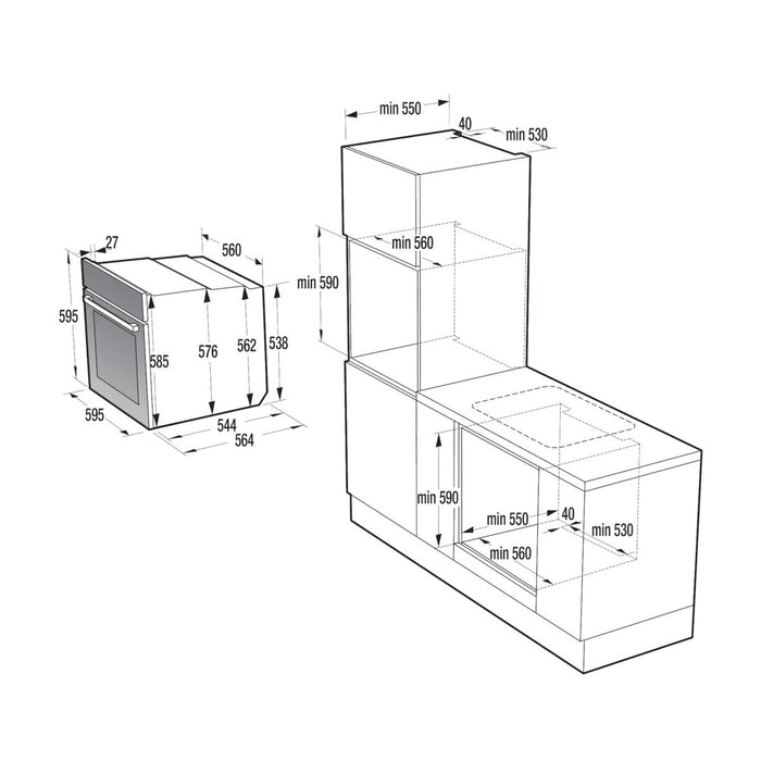 EAN 3838782512308 - Gorenje BPS 6737 E14BG 77 L 3500 W Negro imagen 22