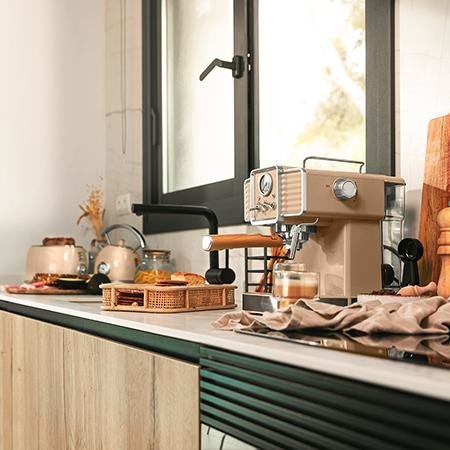 Cafetera Cecotec Vintage Espresso 20 Tradizionale Sand