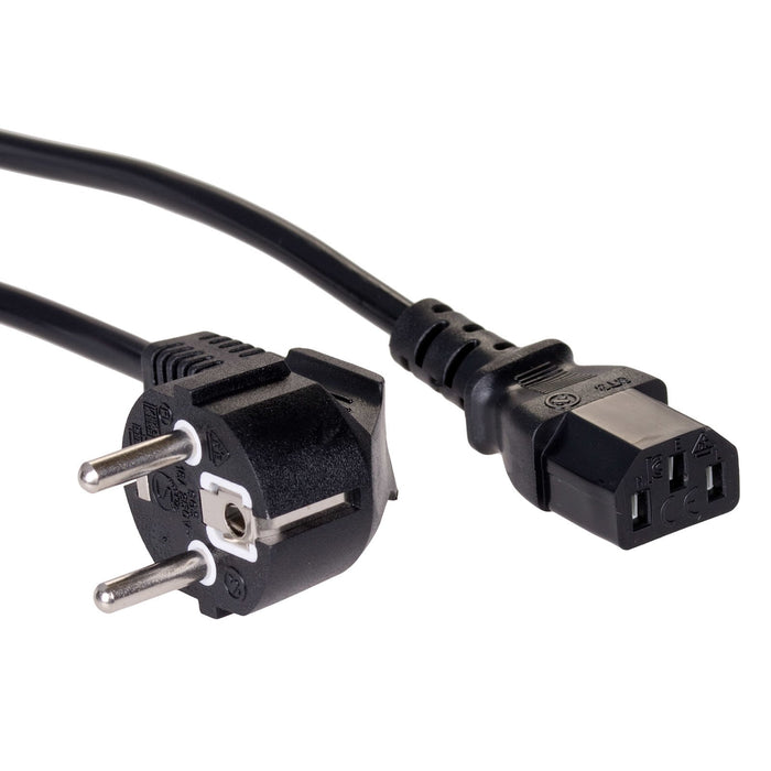 EAN 5901720130884 - Akyga AK-PC-01C Hohe qualität stromkabel, 1,8m für PC, Drucker, Bildschirme schwarz Negro 1,5 m CEE7/7 IE imagen 1