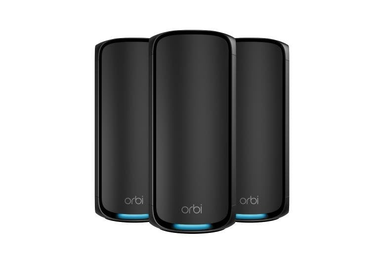EAN 0606449166538 - NETGEAR Orbi 970 Series Quad-Band WiFi 7, 3-Pack Quad-band (2.4 GHz / 5 GHz-1 / 5 GHz-2 / 6 GHz) Wi-Fi 6  imagen 1