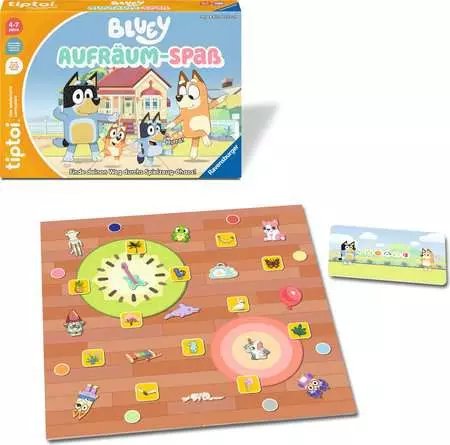 Ravensburger Tiptoi Bluey, Divertido Juego De Limpieza, Juego De Mesa 4005556002399.0