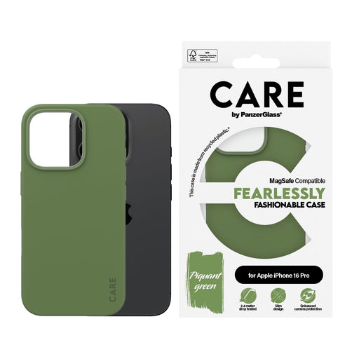 EAN 5715685004544 - PanzerGlass CARE™ by ® Case Green w. MagSafe iPhone 16 Pro funda para teléfono móvil Verde imagen 2