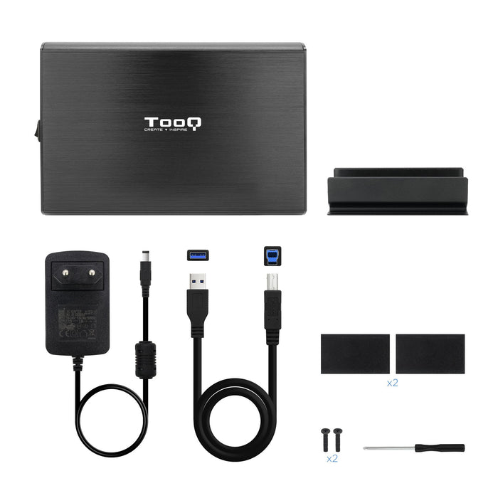 EAN 8433281009691 - TooQ TQE-3531B caja para disco duro externo Caja de disco duro (HDD) Negro 3.5" imagen 6
