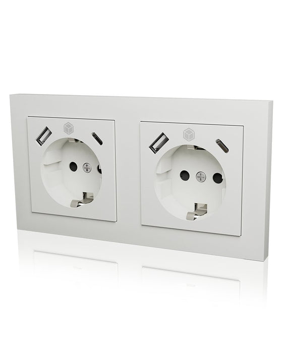 EAN 4250078172758 - ICY BOX IB-MPS4200W-PD toma de corriente Type F + USB A + USB C Blanco imagen 2
