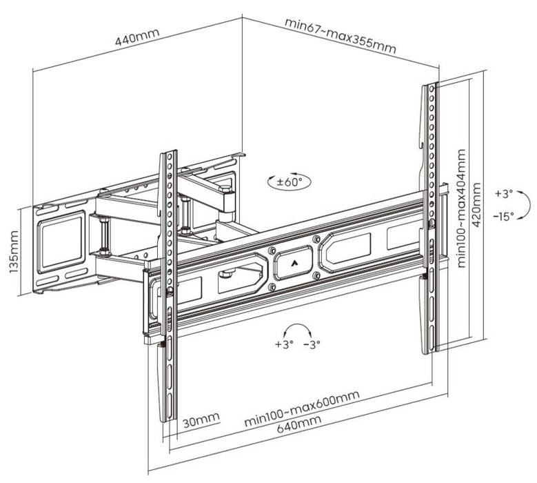 EAN 4015867230916 - Equip 650337 soporte para TV 2,03 m (80") Negro imagen 12