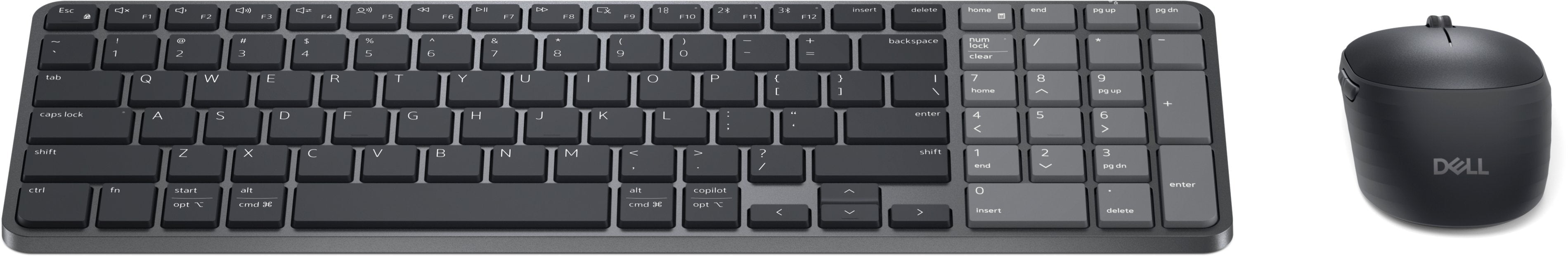 Dell Km746 - Pack Teclado + Ratón Inalámbrico Negro Français (Azerty) Rechargeable