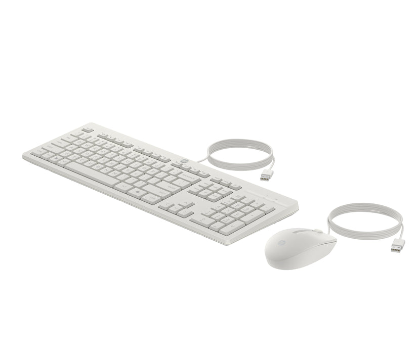 EAN 0198701753797 - HP 225 Wired Mouse and Keyboard Combo G2 Cashmere White teclado Ratón incluido Oficina USB Blanco imagen 3