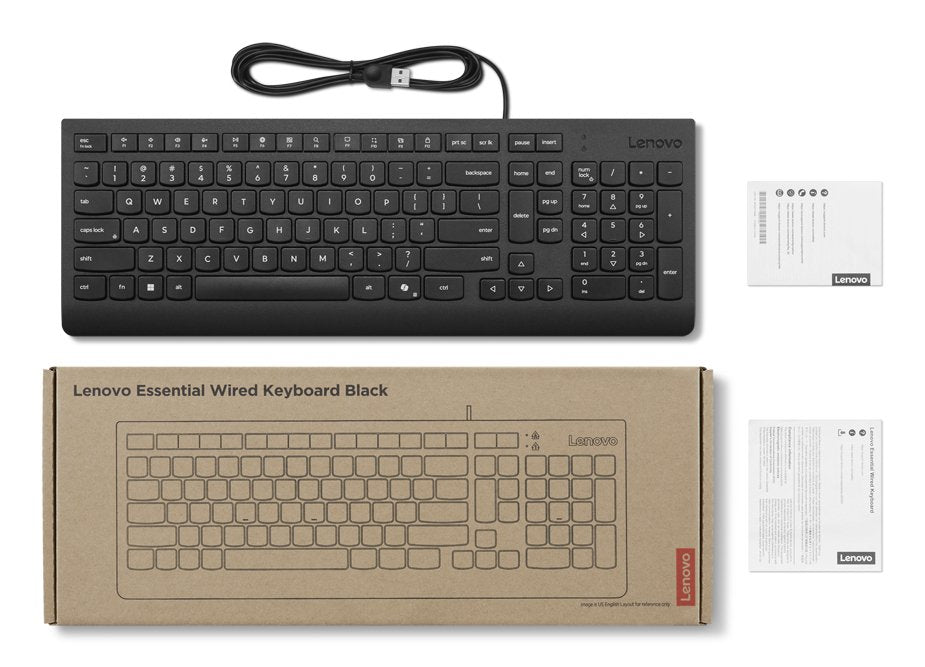 EAN 0195892116196 - Lenovo 4Y41R64665 teclado Hogar / Oficina USB Español Negro imagen 3