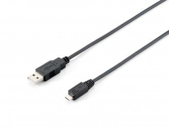 EAN 4015867173411 - Equip 128594 cable USB USB 2.0 1 m USB A Micro-USB B Negro imagen 1