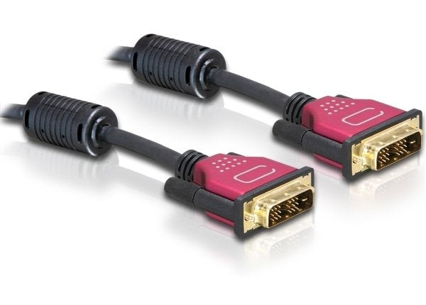 Delock Cable Dvi 24+1 Macho > Dvi 24+1 Macho 2 M Rojo Premium