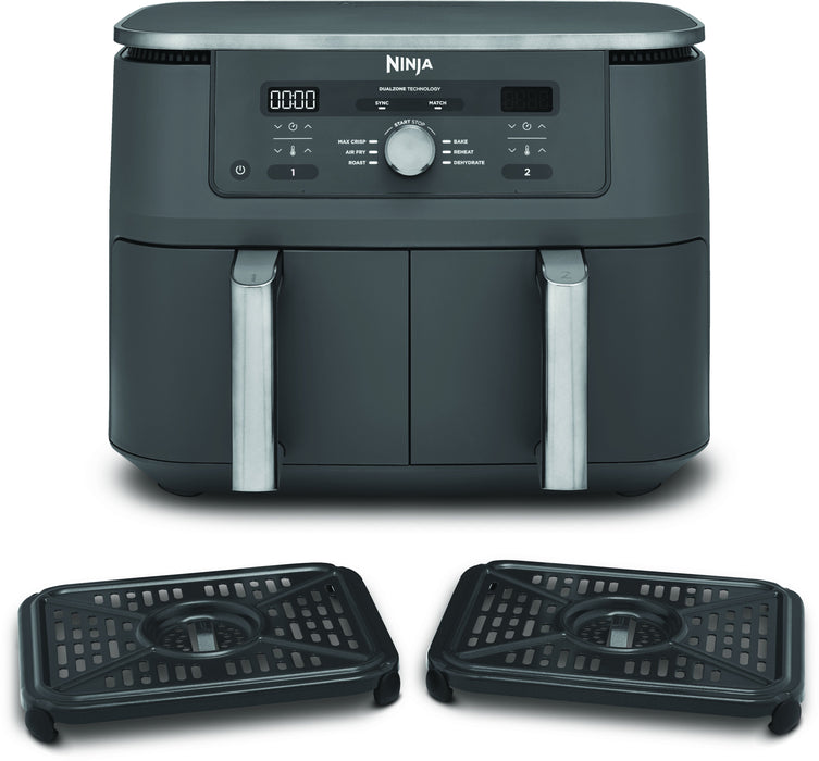 EAN 0622356322676 - Ninja DZ400EU freidora Doble 9,5 L Independiente 2470 W Freidora de aire caliente Gris imagen 7