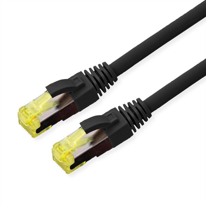 Roline Outdoor Cable De Red Cat.6a (Class Ea) S Ftp (Pimf), Litzendraht, Lsoh, Schwarz, 0,5 M