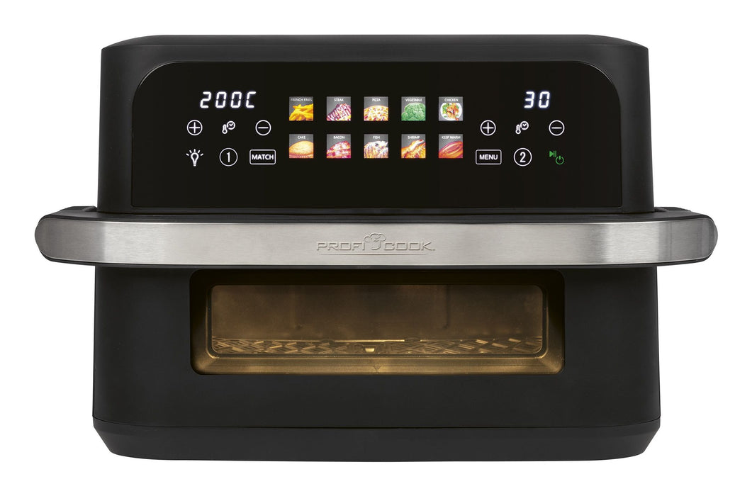 EAN 4006160013139 - ProfiCook PC-FR 1313 H Doble 10 L Independiente 2400 W Freidora de aire caliente Negro, Acero inoxidable imagen 1