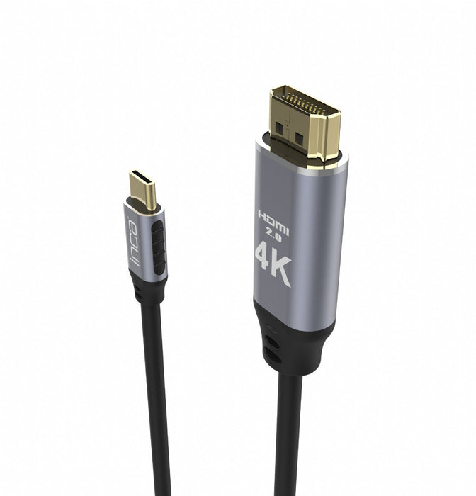 EAN 8681949010361 - Inca ITCH-02TX cable HDMI 2 m HDMI tipo A (Estándar) USB Tipo C Negro imagen 3