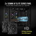 EAN 840006648109 - Corsair H100i Procesador Sistema de refrigeración líquida todo en uno 12 cm Negro 1 pieza(s) imagen 4