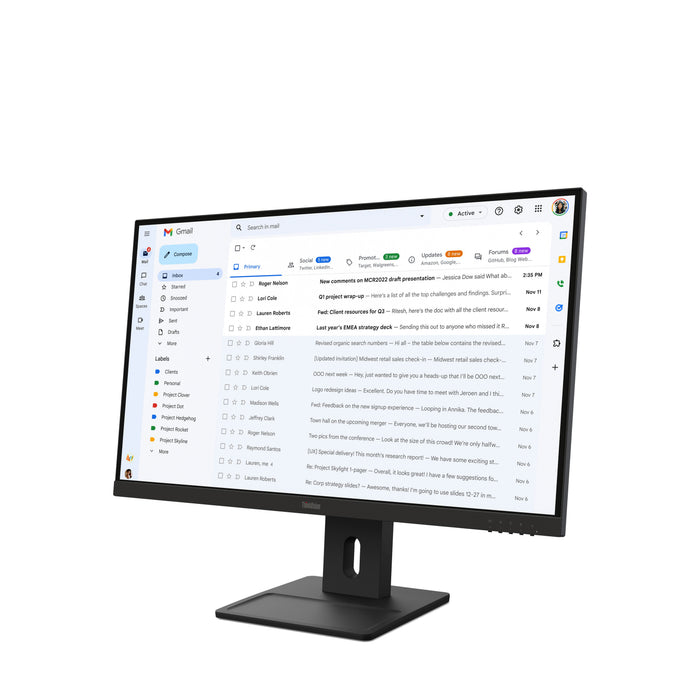 EAN 0198157546882 - Lenovo ThinkVision E27-40 pantalla para PC 68,6 cm (27") 1920 x 1080 Pixeles Full HD LCD Negro imagen 3