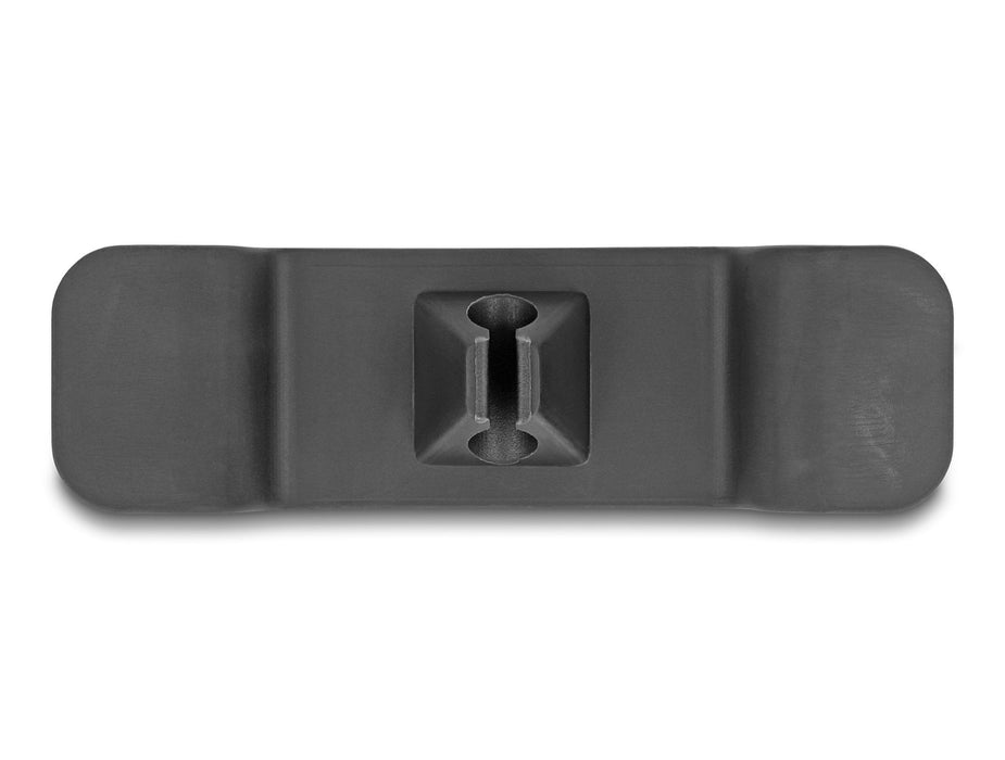 Delock 18447 Sujeta Cables Clip Autoadhesivo Set 3 Piezas Negro