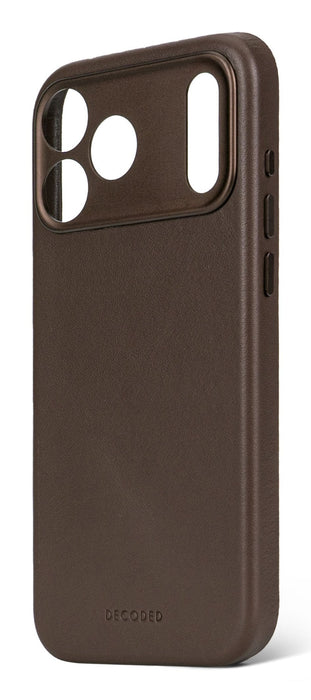Decoded Leather Backcover Iphone 17 Pro Chocolate Brown
