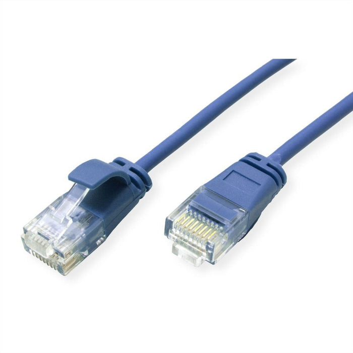 Roline Verde Utp Cable De Red Cat.6a (Class Ea), Lsoh, Slim, Blau, 1 M