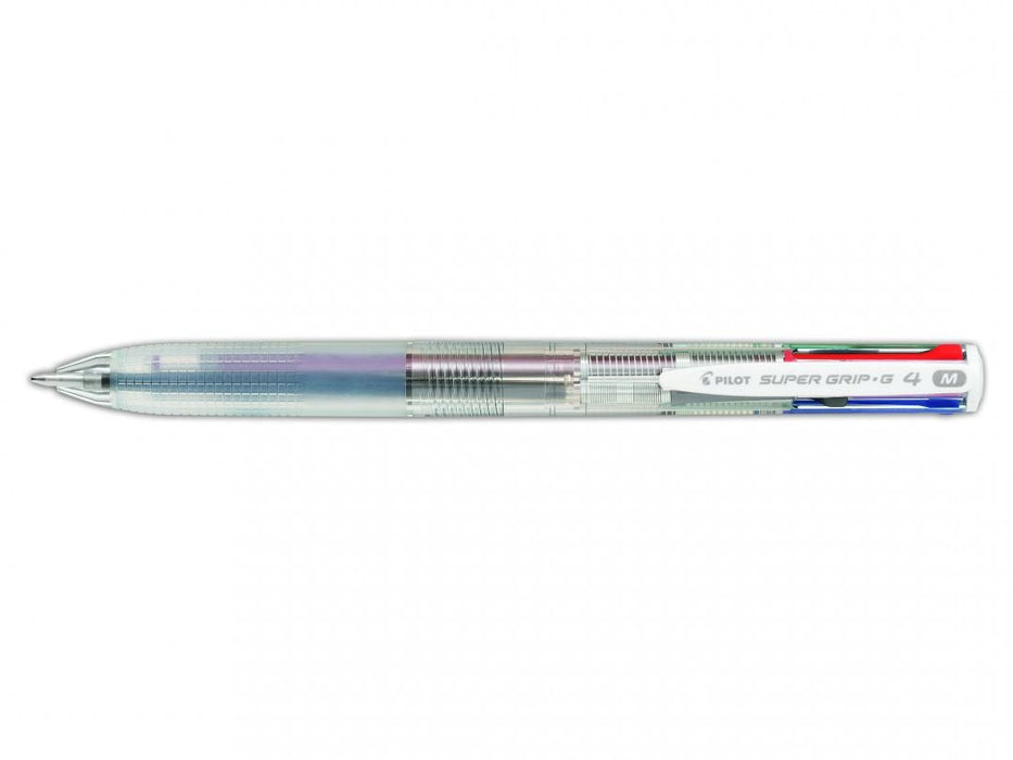 Pilot Boligrafo 4 Colores Supergrip Trazo 0,4mm Transparente