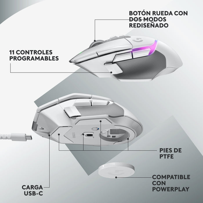 EAN 5099206096363 - Logitech G 910-006172 ratón Juego Mano derecha RF inalámbrico Óptico 25600 DPI imagen 26