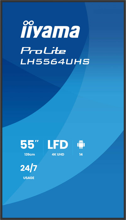 EAN 4948570125319 - iiyama LH5564UHS-B1AG pantalla de señalización Pantalla plana para señalización digital 139,7 cm (55") Wi imagen 3
