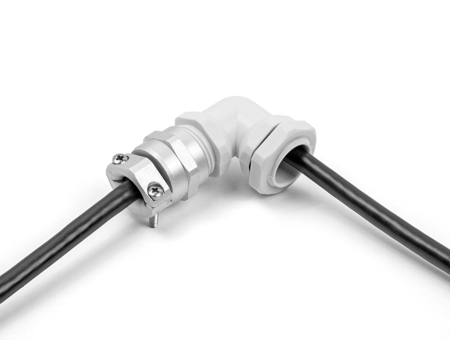 Delock 60613 Prensaestopas Con Alivio De Tensión Y Protección Contra La Flexión Ángulo De 90 ° Pg21 Gris