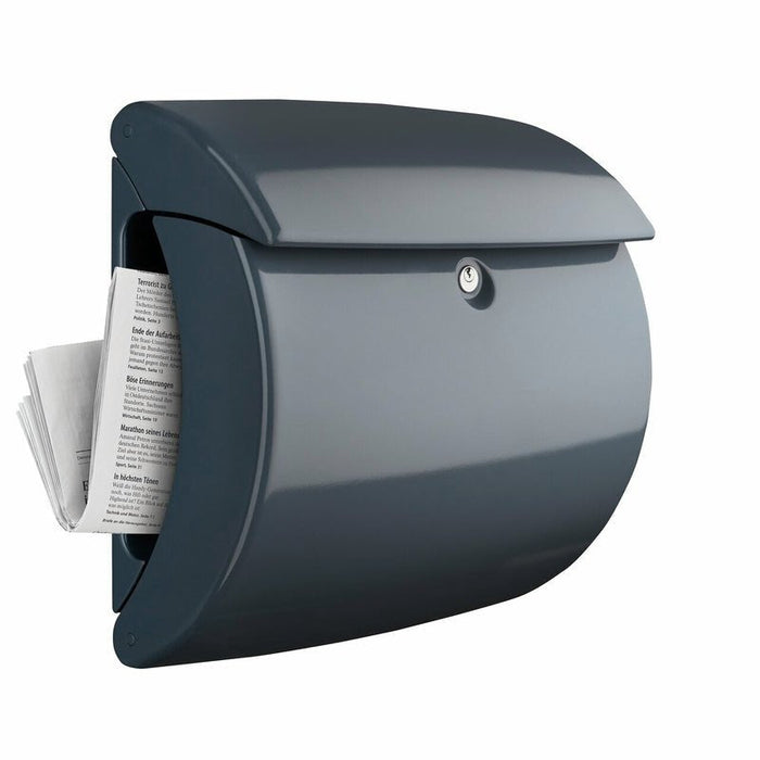 Burg-Wächter Piano 886 Granit Briefkasten Plástico Gris