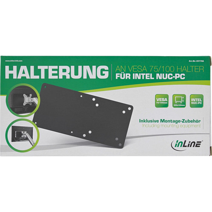 Placa De Montaje Compatible Con Inline Vesa 75/100 Para Intel Nuc