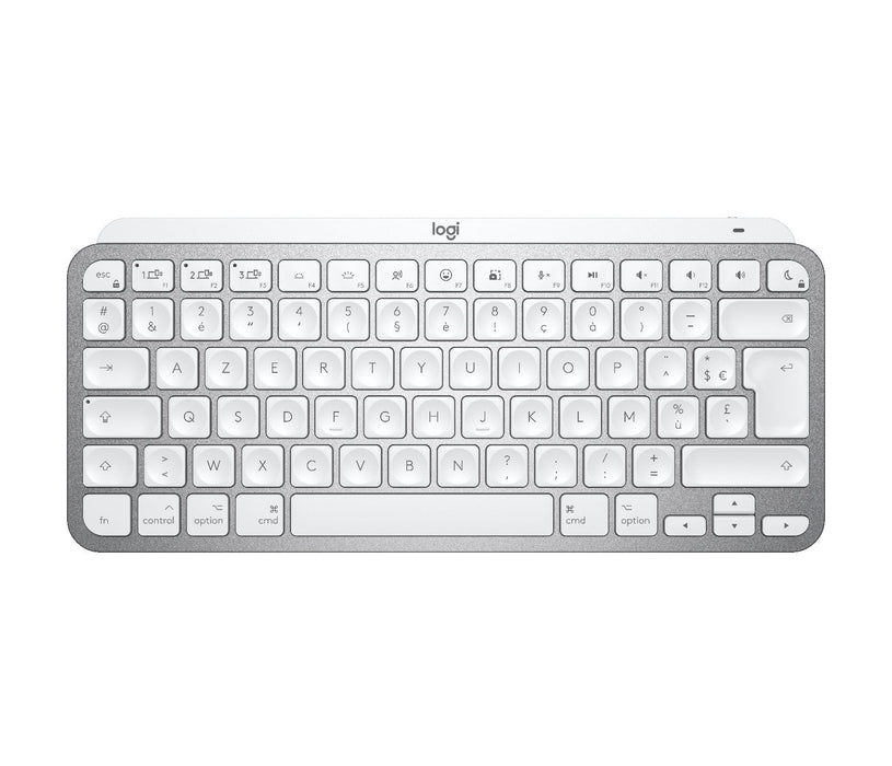 Teclado Francés Logitech Mx Keys Mini For Mac Minimalist Wireless Illuminated Keyboard Bluetooth Azerty Gris