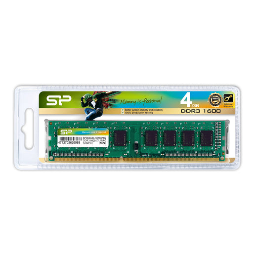 EAN 4712702626988 - Silicon Power SP004GBLTU160N02 módulo de memoria 4 GB DDR3 240-pin DIMM imagen 2