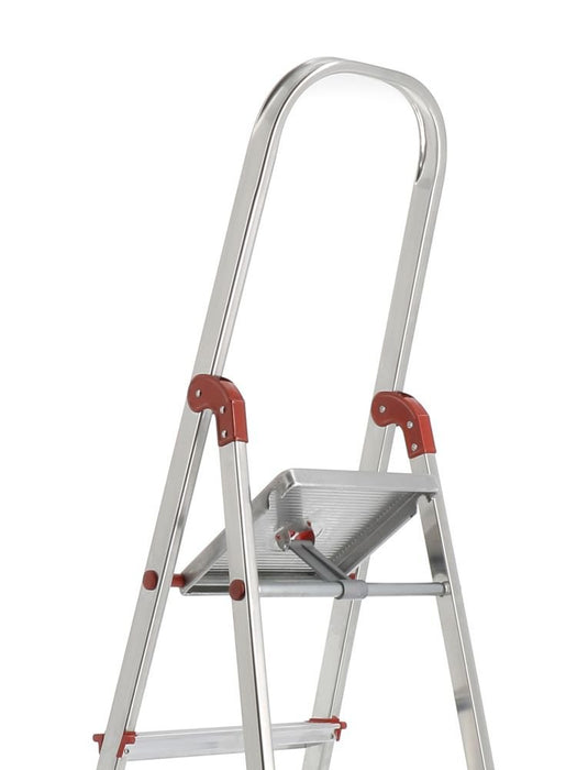 EAN 8420812958078 - Rolser UNI003 escalera Escalera taburete Aluminio, Rojo imagen 4