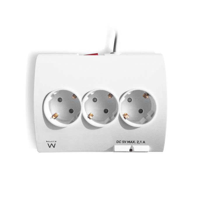 EAN 8056045879851 - Ewent EW3935 base múltiple 1,5 m 5 salidas AC Interior Blanco imagen 4