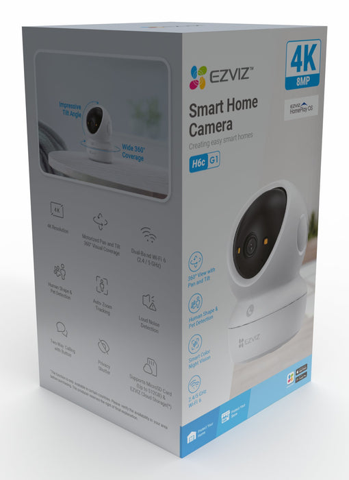 EAN 6941545641645 - EZVIZ H6c G1 4K Esférico Cámara de seguridad IP Interior 3840 x 2160 Pixeles Techo/Pared/Escritorio imagen 39