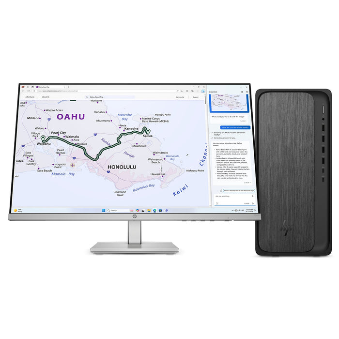 EAN 0199764264343 - HP OmniDesk M02-0013ns AMD Ryzen™ 5 8500G 16 GB DDR5-SDRAM 1 TB SSD Windows 11 Home Torre PC Negro, Gris imagen 11