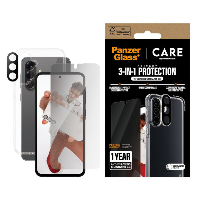 EAN 5715685016219 - PanzerGlass ® | CARE™ by ® 3-in-1 Privacy Bundle Samsung Galaxy A56 5G Protector de pantalla 1 pieza(s) imagen 2