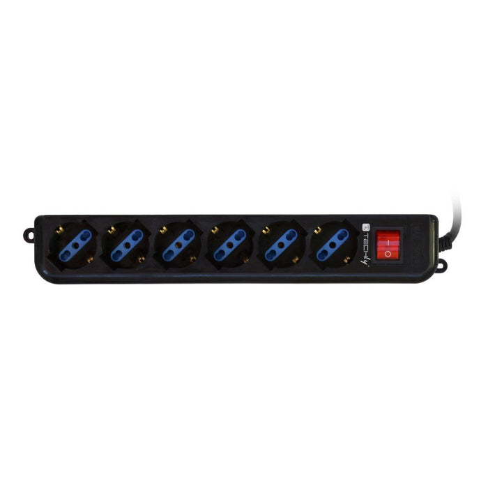EAN 8057685300415 - Techly IUPS-PCP-6V base múltiple 1,5 m 6 salidas AC Negro imagen 3