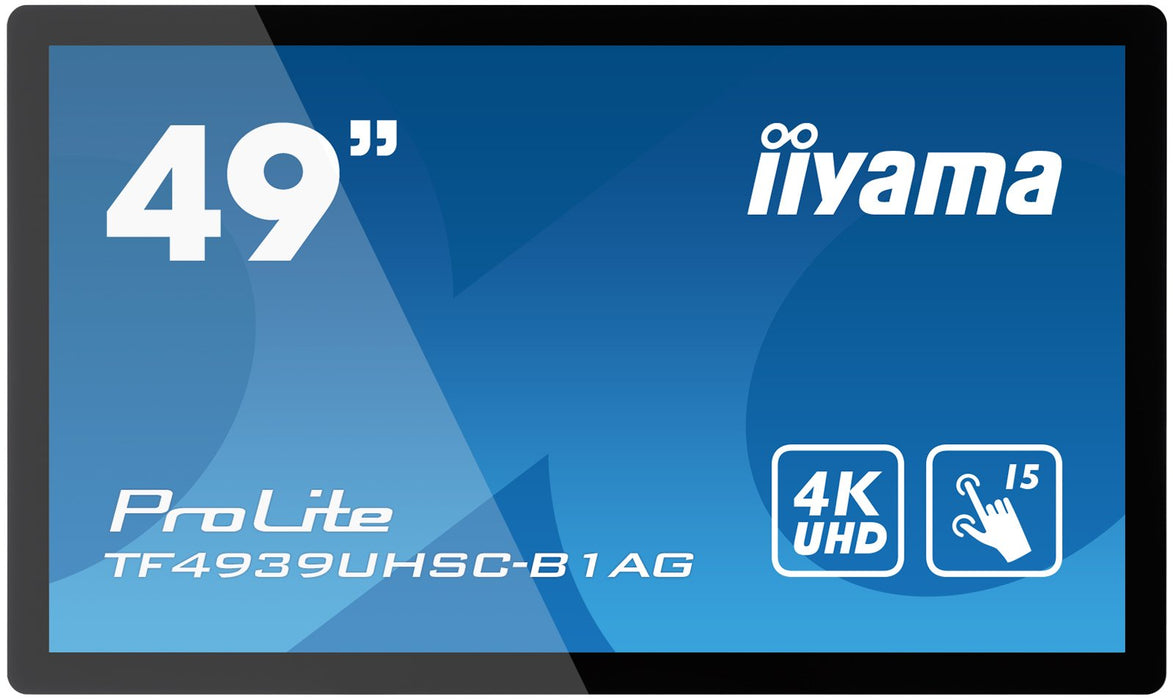 Monitor Iiyama 49 Tf4939uhsc-B1ag Touch  8ms,24/7,Dvi,Hdmi,Vga,Sp,Usb